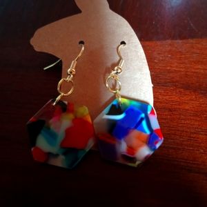 These are one of a kind handmade earrings